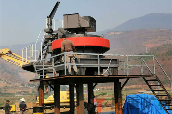 1200型BHS制砂機安裝現場